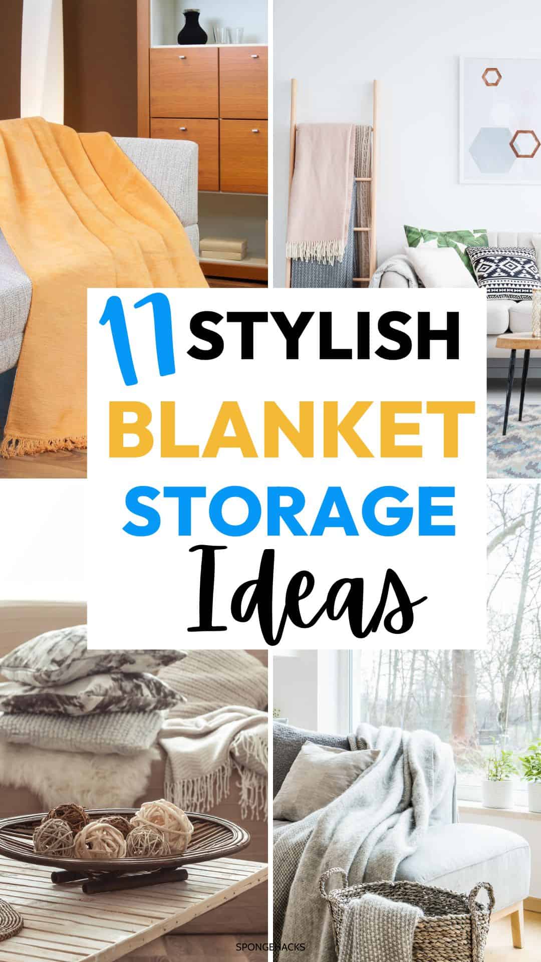 17 Genius Blanket Storage Ideas (How To Store Blankets In A Small Place)