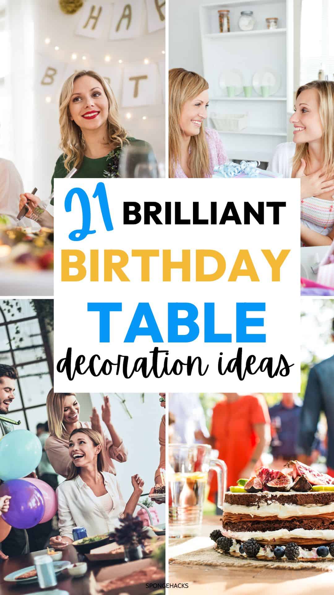 21 Brilliant Birthday Table Decoration Ideas for Adults - Sponge Hacks