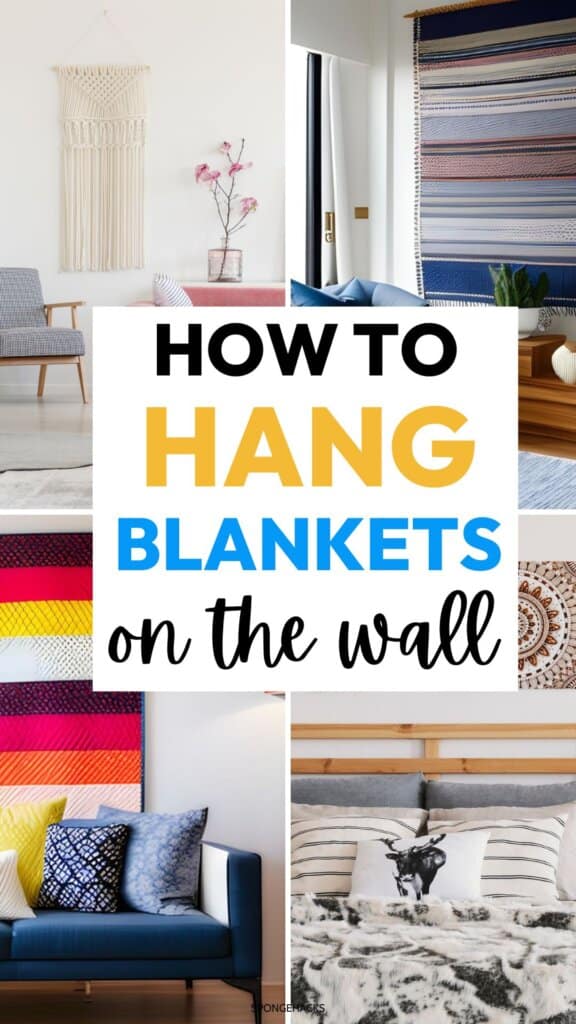 How to Hang a Blanket On the Wall Without Ruining It