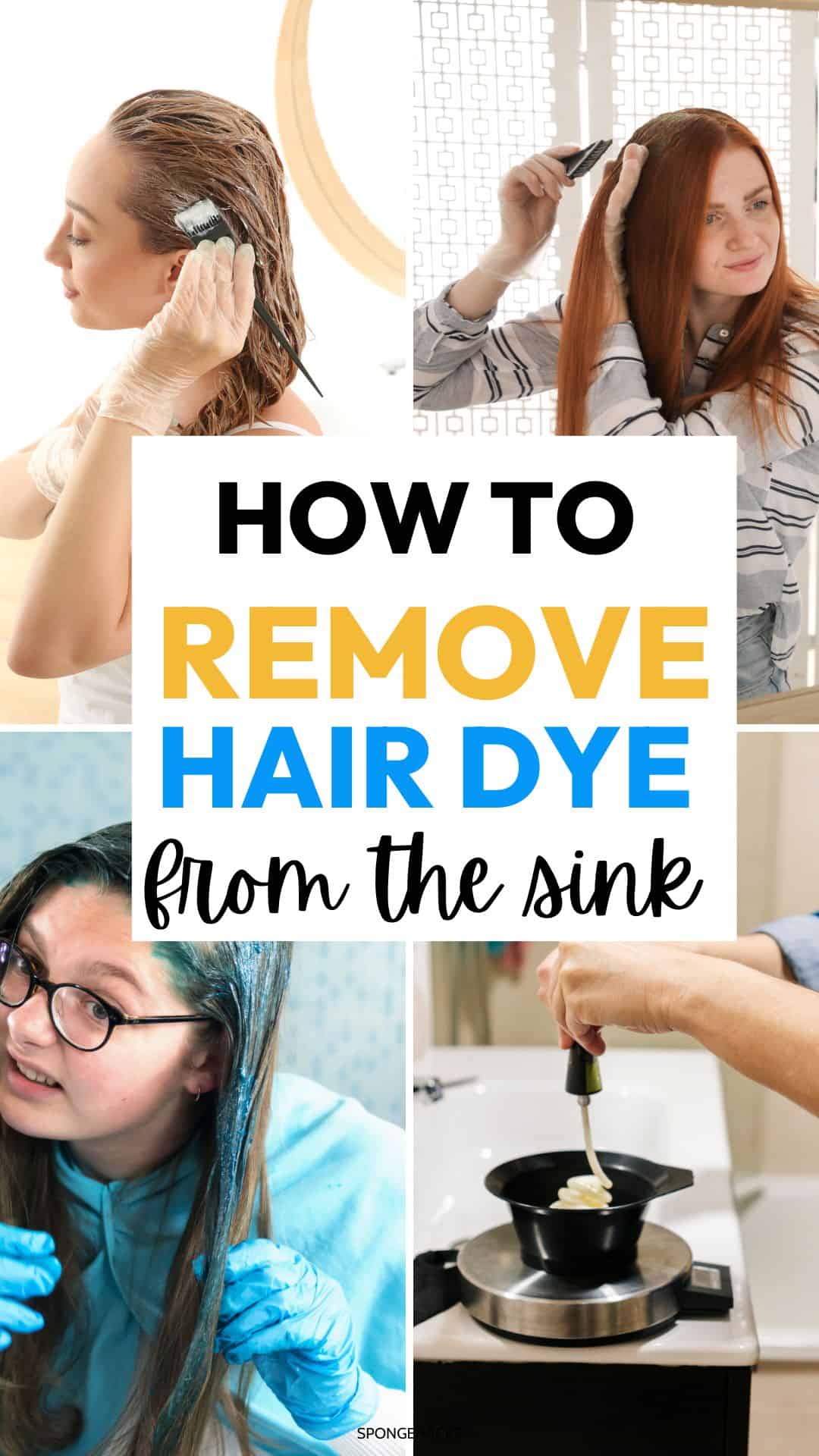 How to Remove Hair Dye From the Sink