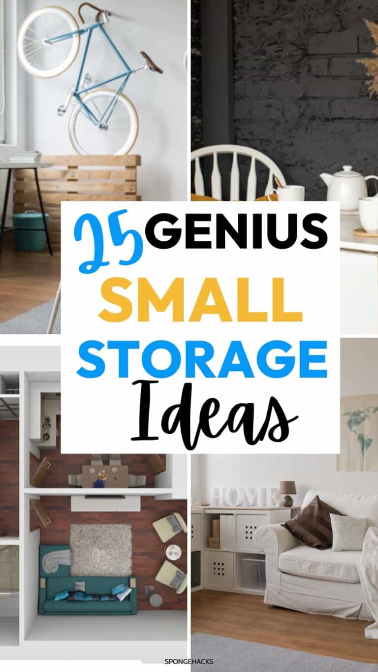 Storage Ideas For Small Spaces in Apartments & Houses With NO Storage Space