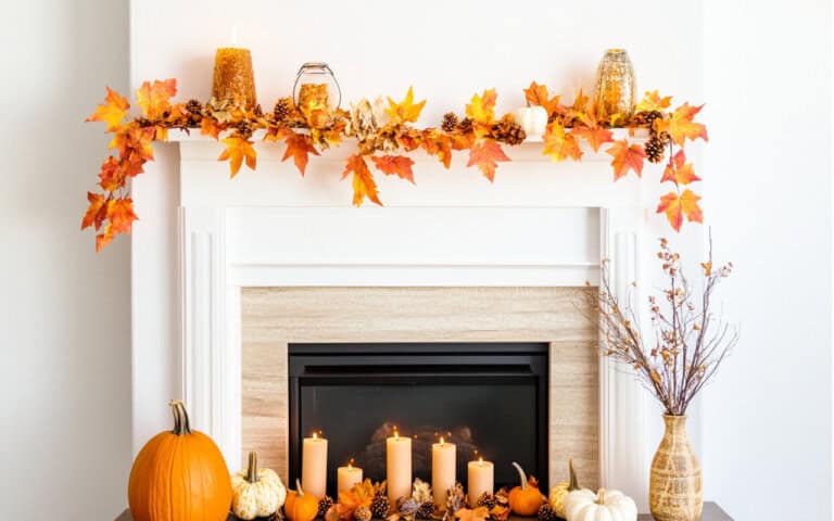 31 Fall Mantle Decor Ideas (for the Fireplace)